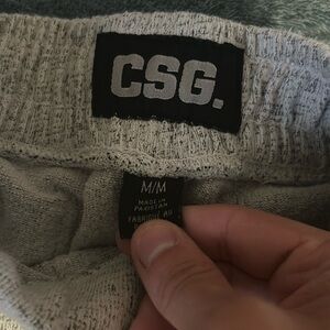 White Mens CSG Running Shorts size medium